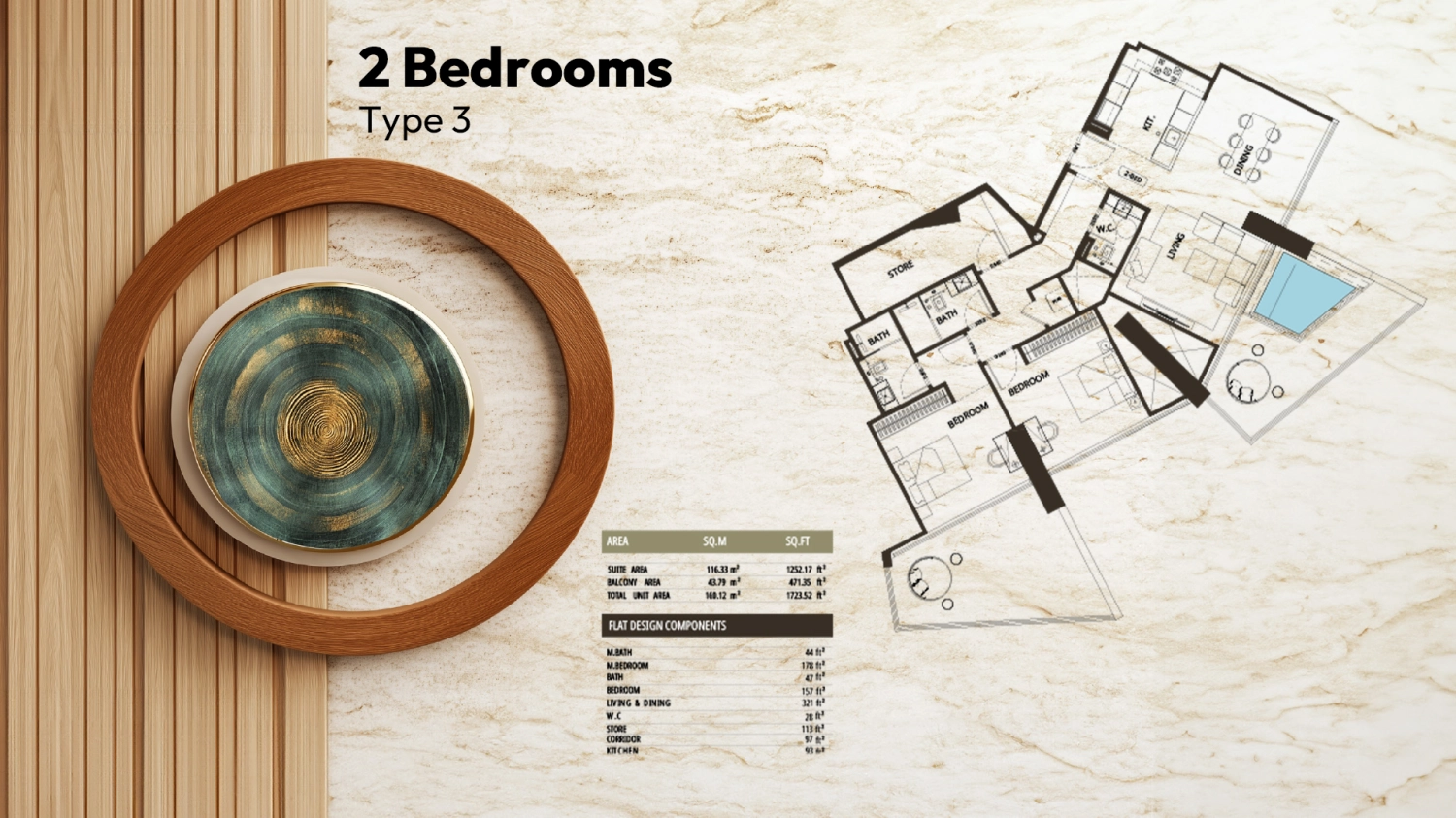 2 BR - Type B